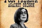 Kate Brown Wanted for Treason Poster