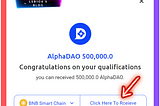 🔥500,000 AlphaDao token #Airdrop mỗi ví,