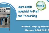 Industrial Ro Plant and it's working.