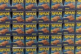 A pile of spam boxes