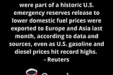 Is the US Government selling our oil reserves overseas?