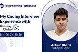 My Interview Experience with Affinity Global for SDE Role.