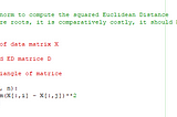 Several ways to calculate squared euclidean distance matrices in Python