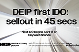 DEIP’s next IDO to take place on Skyward first IDO successfully concludes within 45 seconds