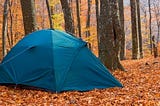 Tent in a forest
