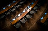 Empty congressional chairs. Photo by Joakim Honkasalo.