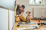 Colin McPartland Dog with Homeowner