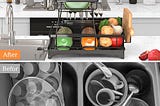 Dish Rack with Drainboard and Mat