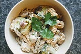 Mushroom creamy pasta — Vegan