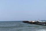 I stood by the beach in Pondicherry