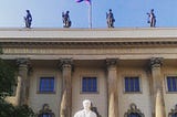 Humboldt-Universität zu Berlin with rainbow flag