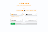 One Click Trading mode