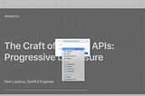 [WWDC22] The Craft of SwiftUI APIs: Progressive Disclosure