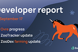 Weekly developer report, September 17