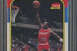 Michael Jordan rookie card fleer