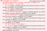 Vue-router錯誤 Uncaught(in promise) Error