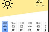 JetpackCompose — Weather App — random design — code snippet