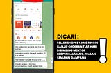 DICARI! Seller Shopee Yang Ingin Banjir Orderan!