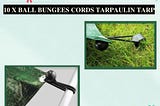 10X Ball Bungees Cords Tarpaulins