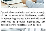 Tax Return Services | Sphericalaccountants.co.uk