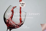 red wine glass, Italian goodbye, Dry January, Chapter 50