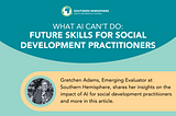 What AI can’t do: Future Skills for Social Development Practitioners