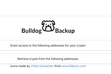 Backing up offline wallets