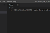 Variáveis de Ambiente no Node.js com .env