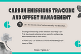 Carbon emissions tracking and Offset management