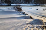 Snowdrifts on Stewarts Landing