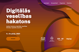 Digitālā veselības hakatona sākuma skats
