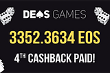DEOS Games doubles it’s cashback pool!