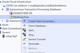 Visual Studio Integration with Oracle Autonomous Database