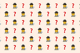 Emojis of a detective and question mark, symbolising the discovery process