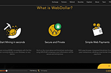 Webdollar on coinmarketcap.com sub-penny crypto