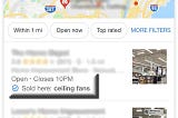 Google Launches Sold Here in Local Searches