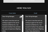 Personalised Cover Letters and Elevator Pitches Powered by Webflow and GPT