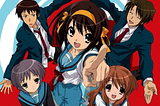 I watched the Haruhi Suzumiya series