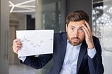 guy looking frustrated trying to interpret Mediums reading/view graph