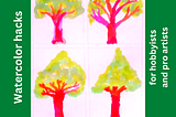 The simplest hack to make watercolor trees like a pro