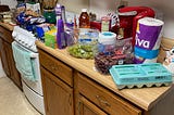 Juggling Groceries In the Wind Before the Storm