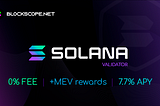 Solana validator at 0% commission 🚀