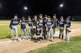 Kitchener Minor Baseball 15u T2 A2 team in 2021.