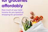 How to Shop Groceries Cheaply.