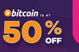 5 BTC at 50% off: Massive pool sale from Bitbns