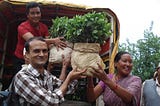 ‘Dharti’: 1200 saplings of Junar plantation at Bhattedadha