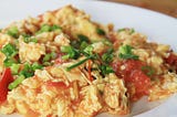 Egg Fried Tomato British Breakfast Chinese Style