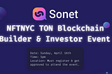 Recap of Sonet’s NFTNYC TON Blockchain for Builders and Investors Event