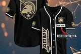 Personalized Army Black Knights Ncaa Team 3D Print Baseball Jersey