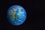 View of African continent from space